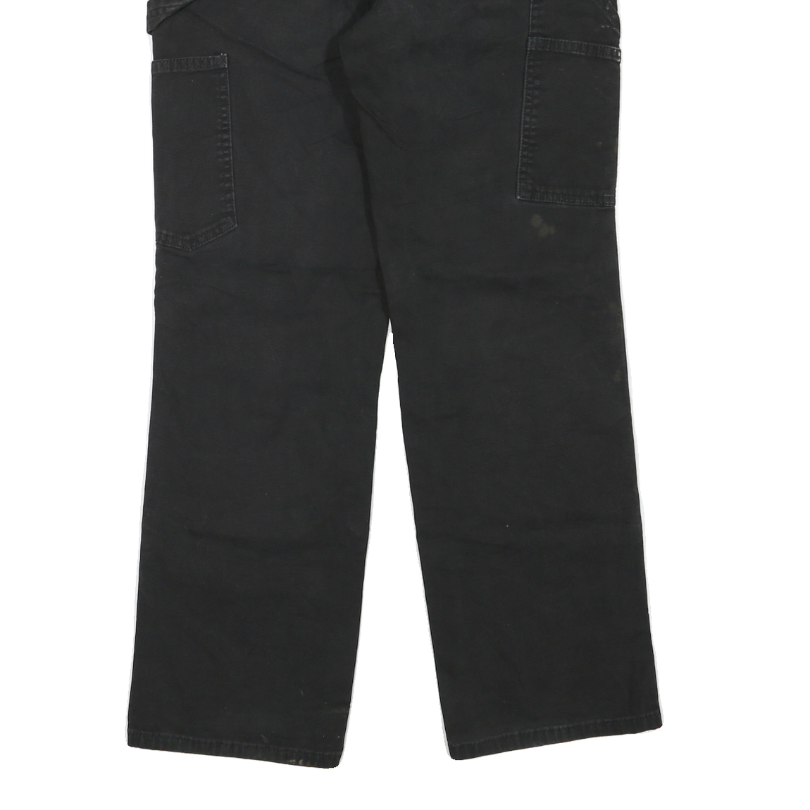 CARHARTT Womens Loose Black Denim W28 L28 Workwear Cotton Blend Zip Jeans