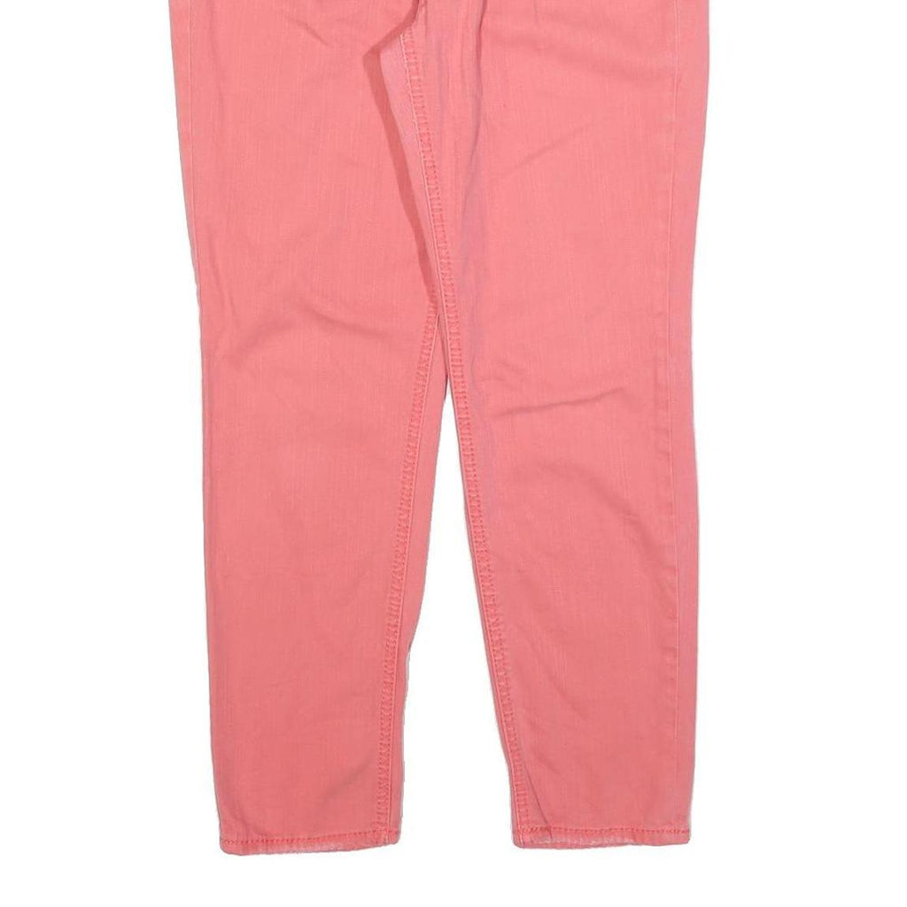 7 FOR ALL MANKIND Womens Slim Pink Denim Jeans W36 L28 Stylish Cotton Blend Zip