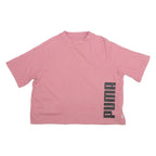 PUMA Womens T-Shirt Pink High Neck L