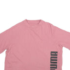 PUMA Womens T-Shirt Pink High Neck L