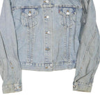 LEVI'S Womens Blue Denim Jacket L Cotton Blend Button Classic Casual Retro