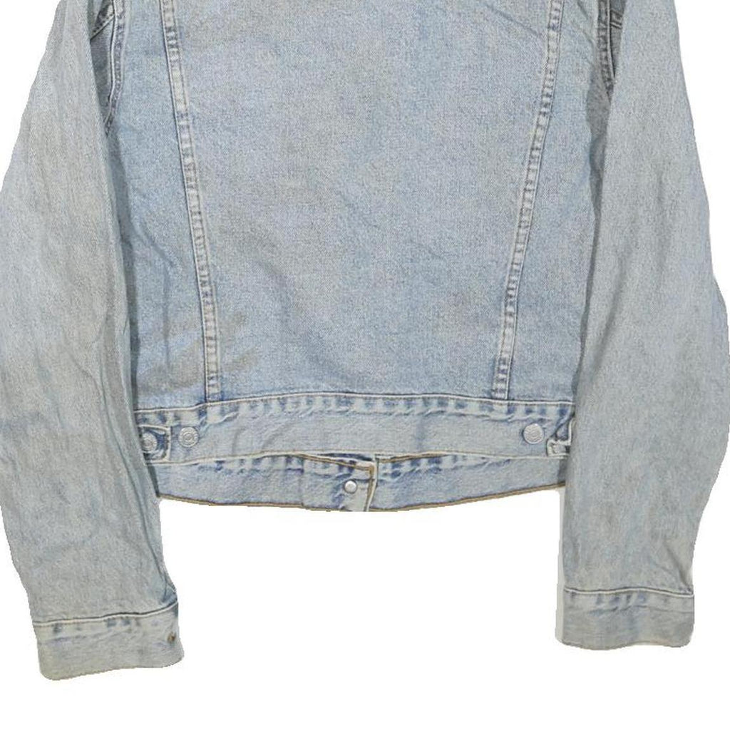 LEVI'S Womens Blue Denim Jacket L Cotton Blend Button Classic Casual Retro