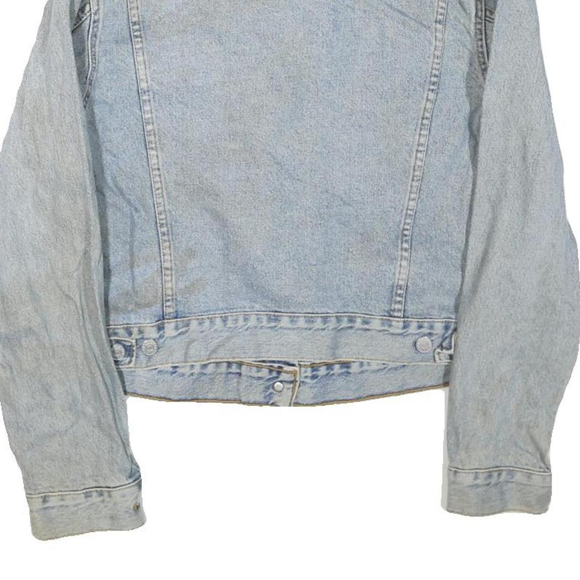 LEVI'S Womens Blue Denim Jacket L Cotton Blend Button Classic Casual Retro