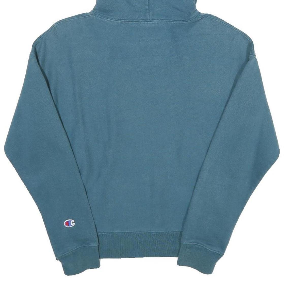 CHAMPION REVERSE WEAVE Womens Blue Pullover Hoodie S Cotton Blend Casual