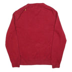 CHAPS Mens Red Classic Jumper V-Neck Basic Knit XL Cotton Blend Comfortable