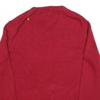 CHAPS Mens Red Classic Jumper V-Neck Basic Knit XL Cotton Blend Comfortable