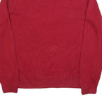 CHAPS Mens Red Classic Jumper V-Neck Basic Knit XL Cotton Blend Comfortable