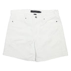 CALVIN KLEIN JEANS Womens White Cotton Blend Casual Shorts M W32