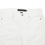 CALVIN KLEIN JEANS Womens White Cotton Blend Casual Shorts M W32