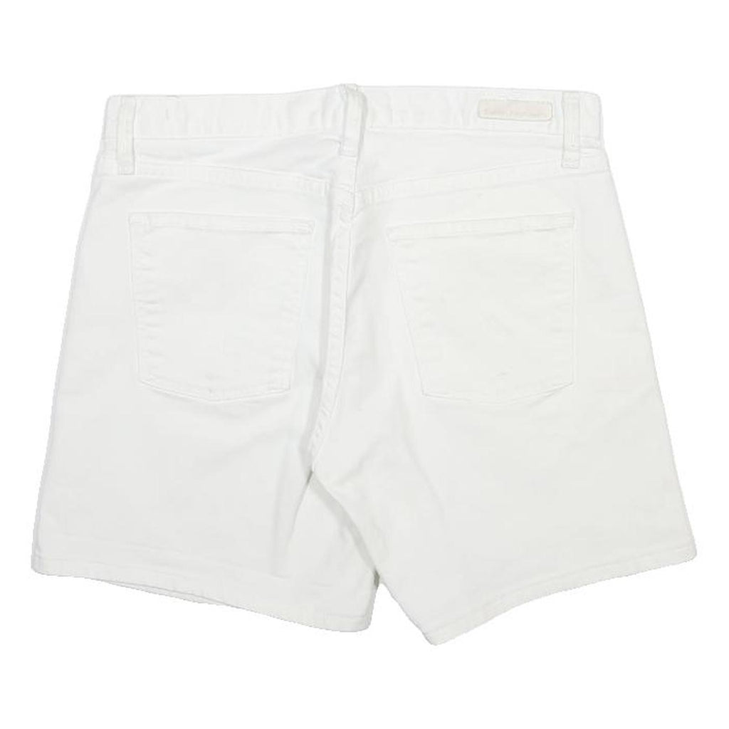 CALVIN KLEIN JEANS Womens White Cotton Blend Casual Shorts M W32