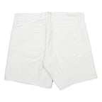 CALVIN KLEIN JEANS Womens White Cotton Blend Casual Shorts M W32