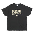 DELTA Mens Black Purdue Womens Basketball Graphic T-Shirt XL Crew Neck Short