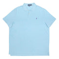 POLO RALPH LAUREN Mens Blue Short Sleeve Plain 2XL Cotton Polo Shirt Classic