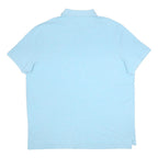 POLO RALPH LAUREN Mens Blue Short Sleeve Plain 2XL Cotton Polo Shirt Classic