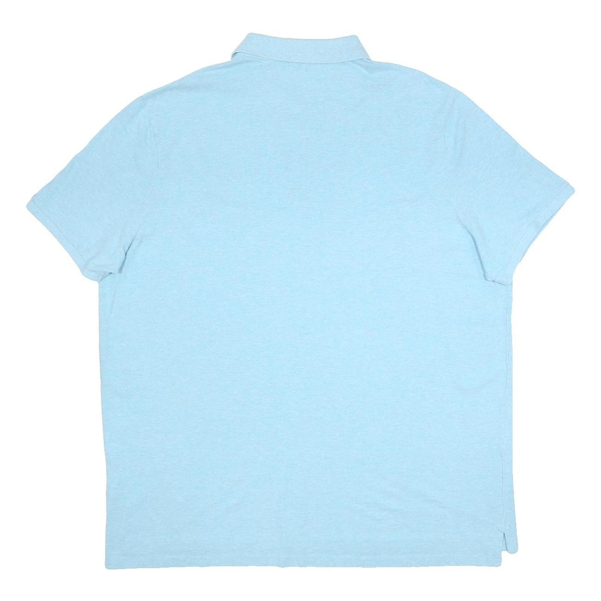 POLO RALPH LAUREN Mens Blue Short Sleeve Plain 2XL Cotton Polo Shirt Classic