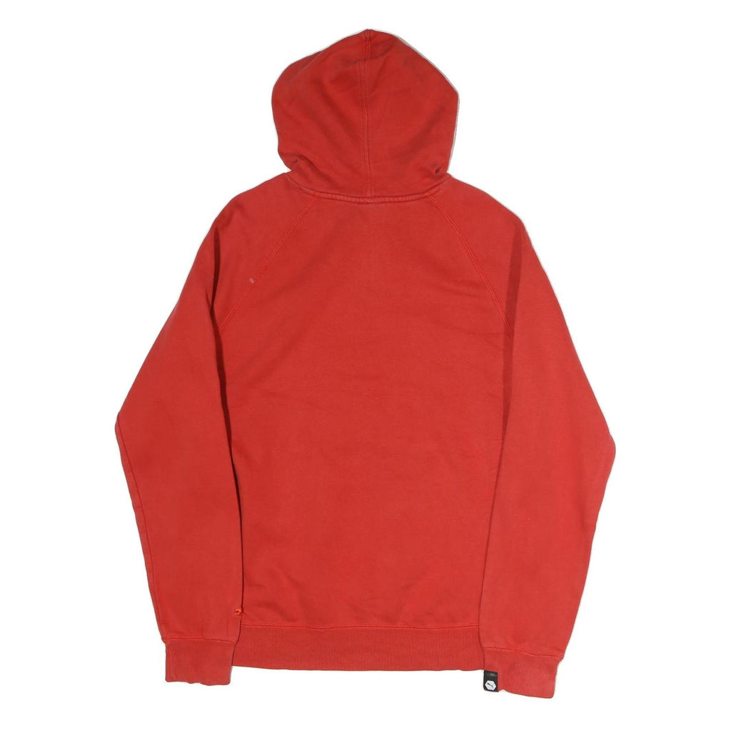 PUMA Mens Red Hoodie L Cotton Pullover Casual Sportswear