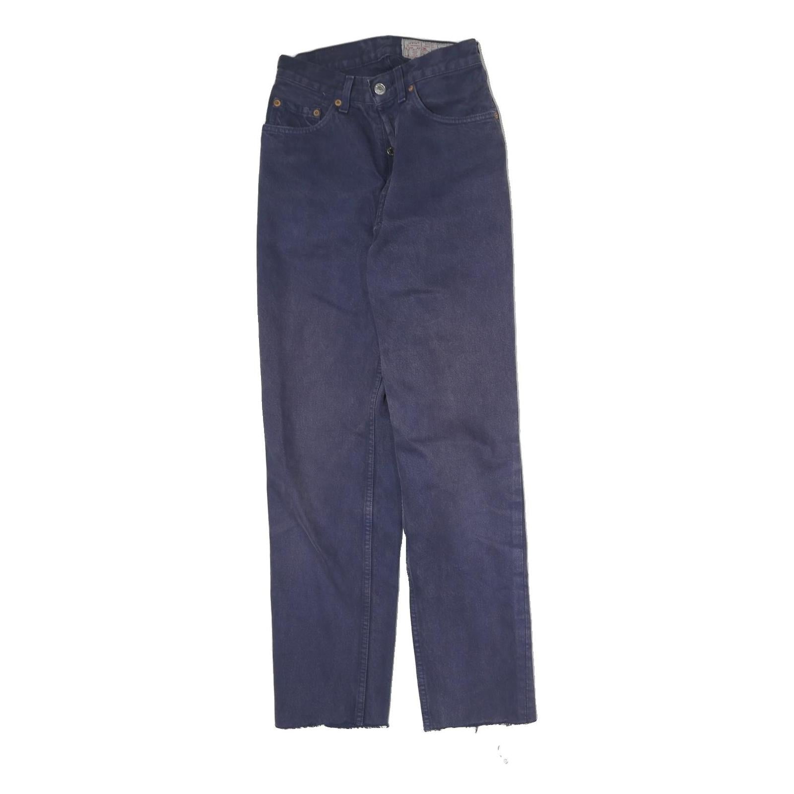 LEVI'S 901 Mens Jeans Blue Regular Straight Denim W27 L30 Classic Zip Cotton