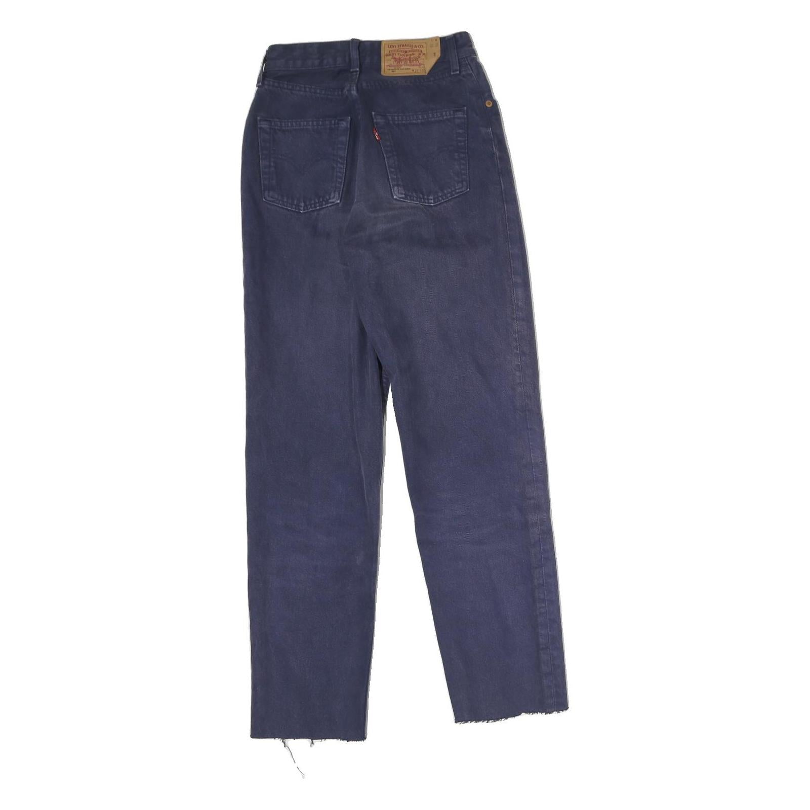 LEVI'S 901 Mens Jeans Blue Regular Straight Denim W27 L30 Classic Zip Cotton