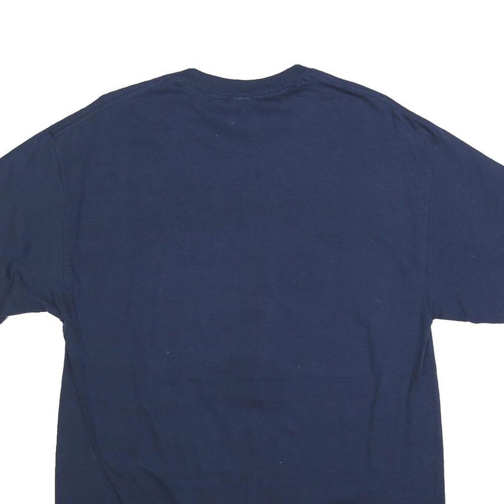 GILDAN Mens Blue Grandpa #1 Graphic T-Shirt L Short Sleeve Crew Neck Casual