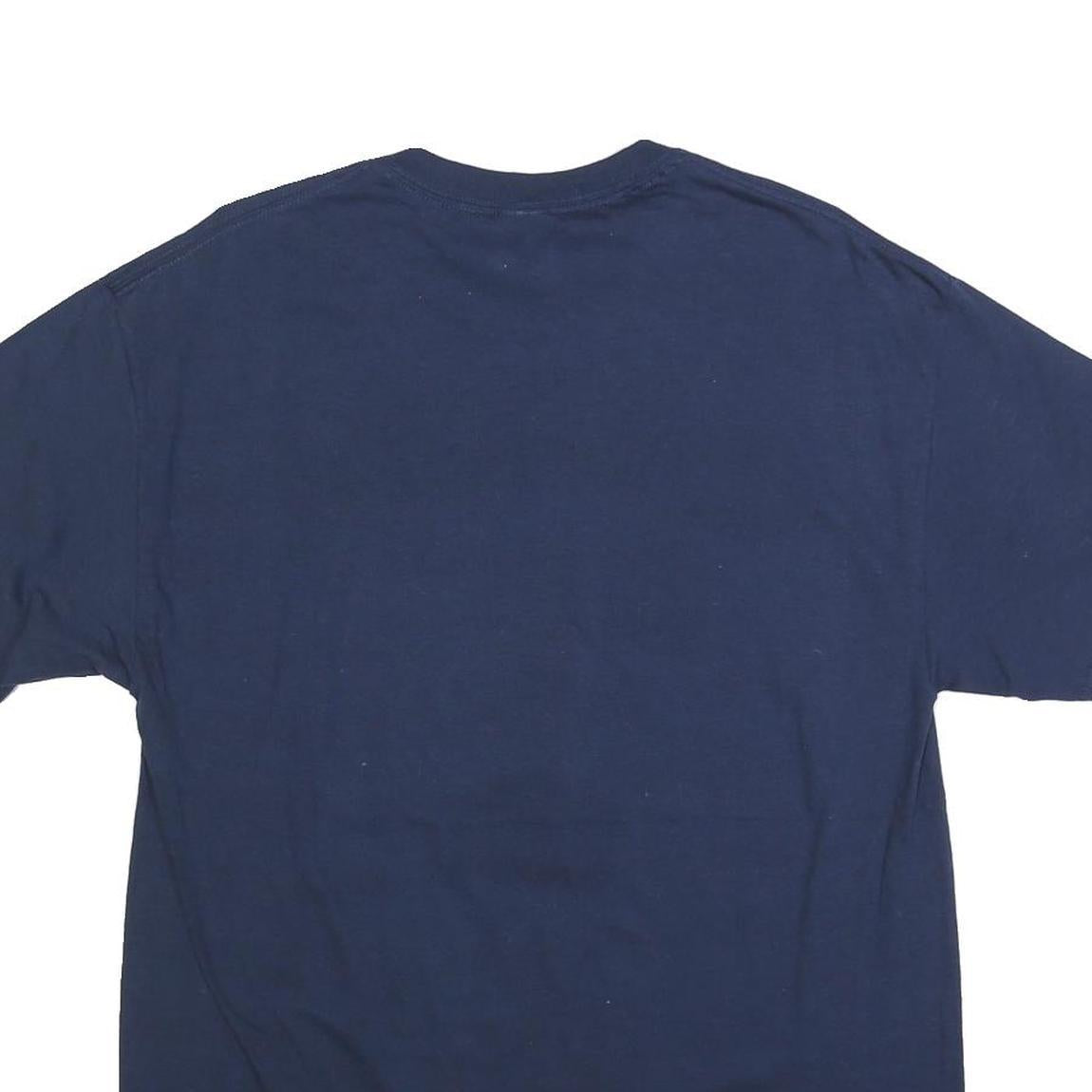 GILDAN Mens Blue Grandpa #1 Graphic T-Shirt L Short Sleeve Crew Neck Casual