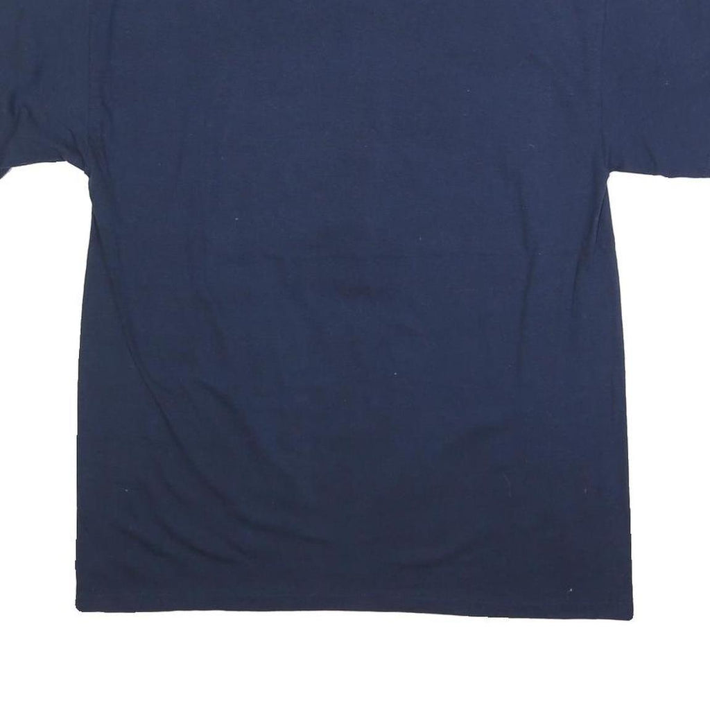 GILDAN Mens Blue Grandpa #1 Graphic T-Shirt L Short Sleeve Crew Neck Casual