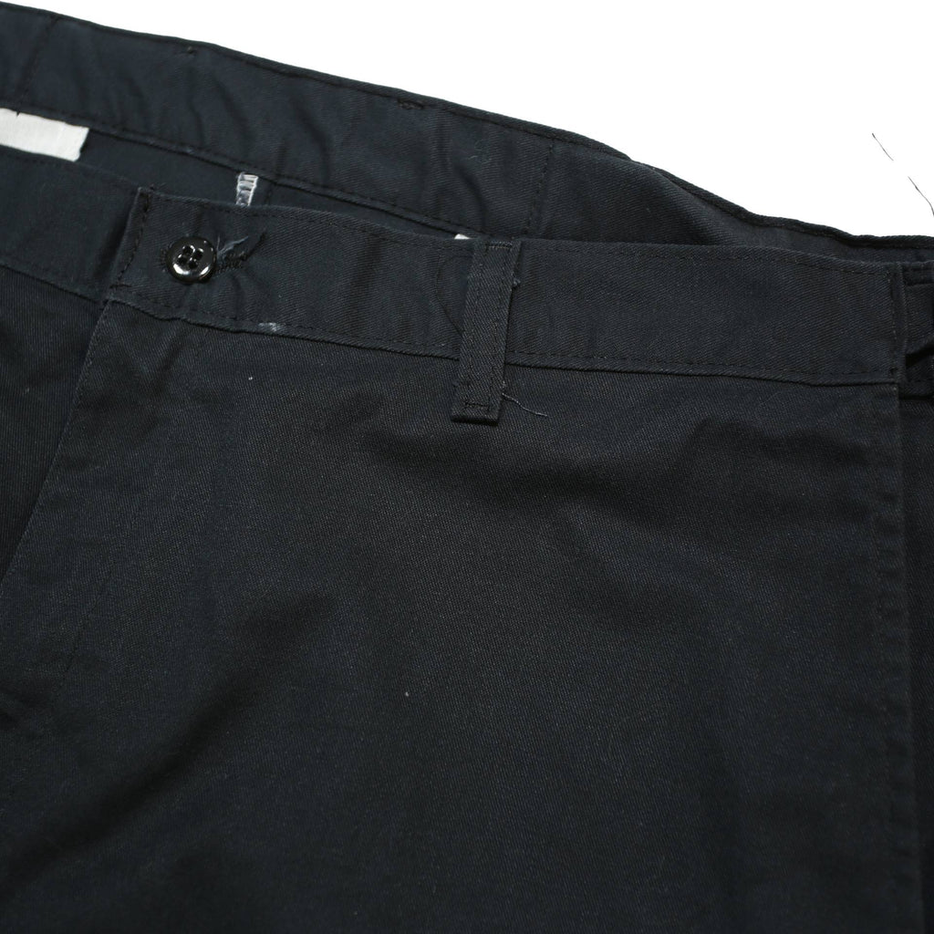 DICKIES Mens Black Cotton Blend Regular Straight Trousers W36 L30 Workwear Zip