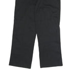 DICKIES Mens Cotton Black Regular Straight Trousers W32 L30 Workwear Zip Closure