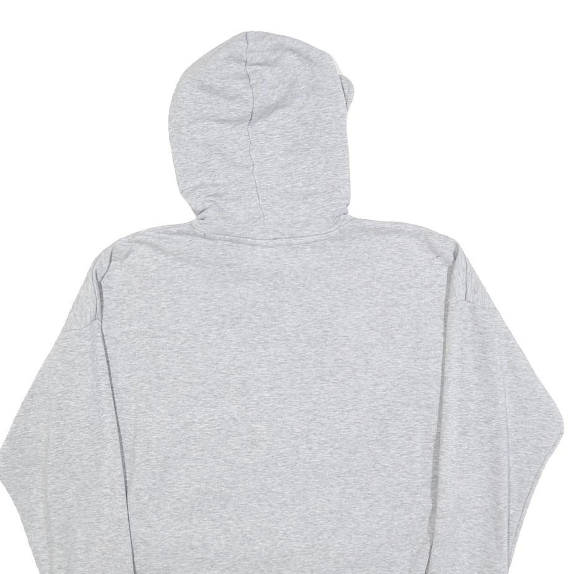 ADIDAS Womens Grey Hoodie S Cotton Blend Pullover Casual Sweatshirt