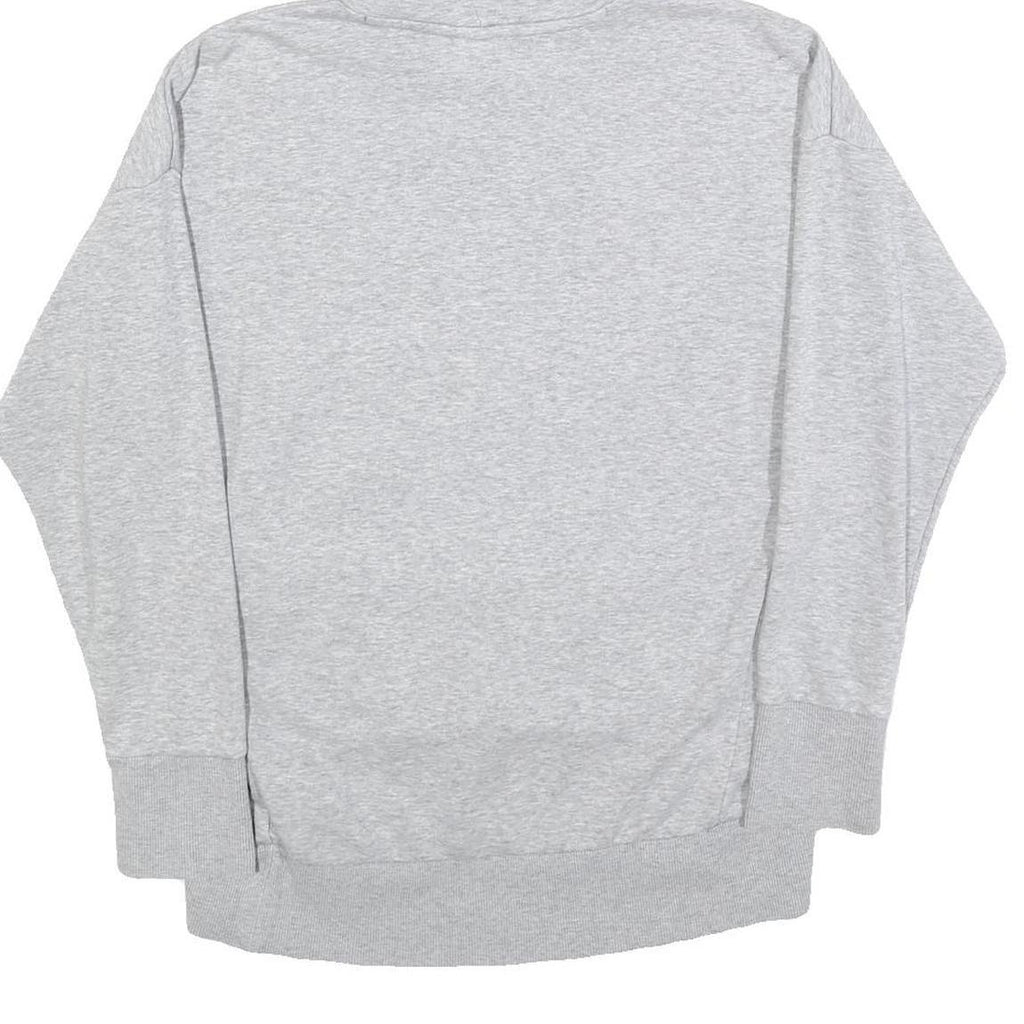 ADIDAS Womens Grey Hoodie S Cotton Blend Pullover Casual Sweatshirt