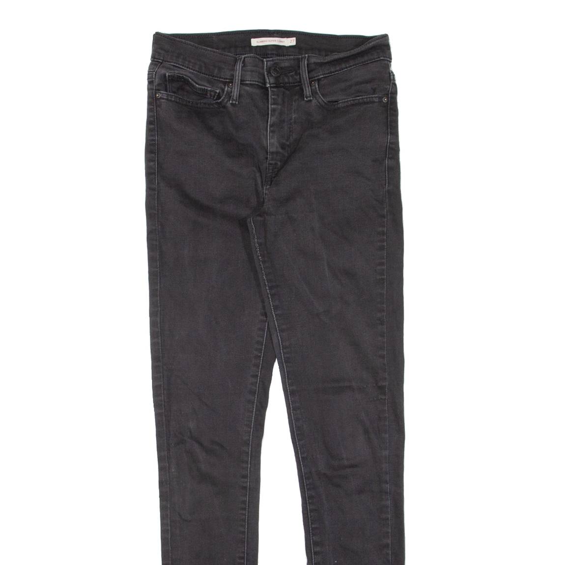 LEVI'S Womens Jeans Black Slim Skinny W27 L32
