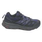 SALOMON Mens Walking Trainers Synthetic Black & Blue UK 7.5 Comfortable Outdoor