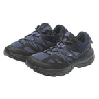 SALOMON Mens Walking Trainers Synthetic Black & Blue UK 7.5 Comfortable Outdoor