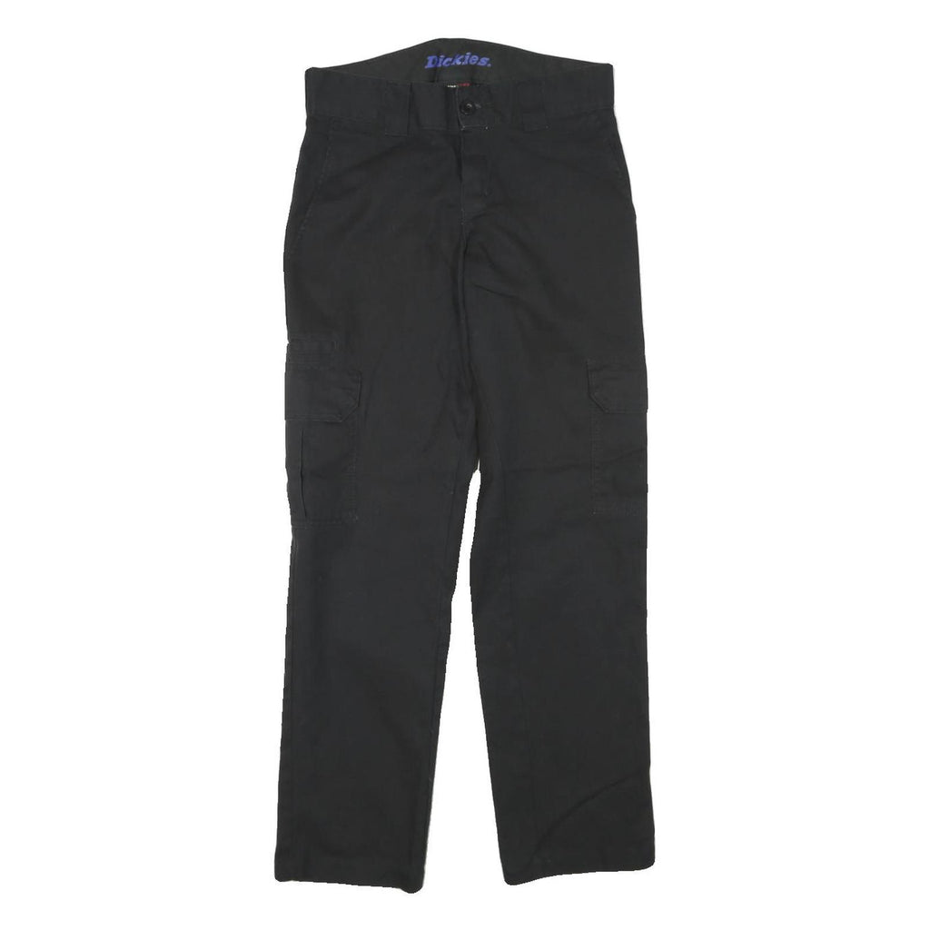 DICKIES Mens Black Regular Fit Straight Leg Trousers W27 L28 Workwear Durable