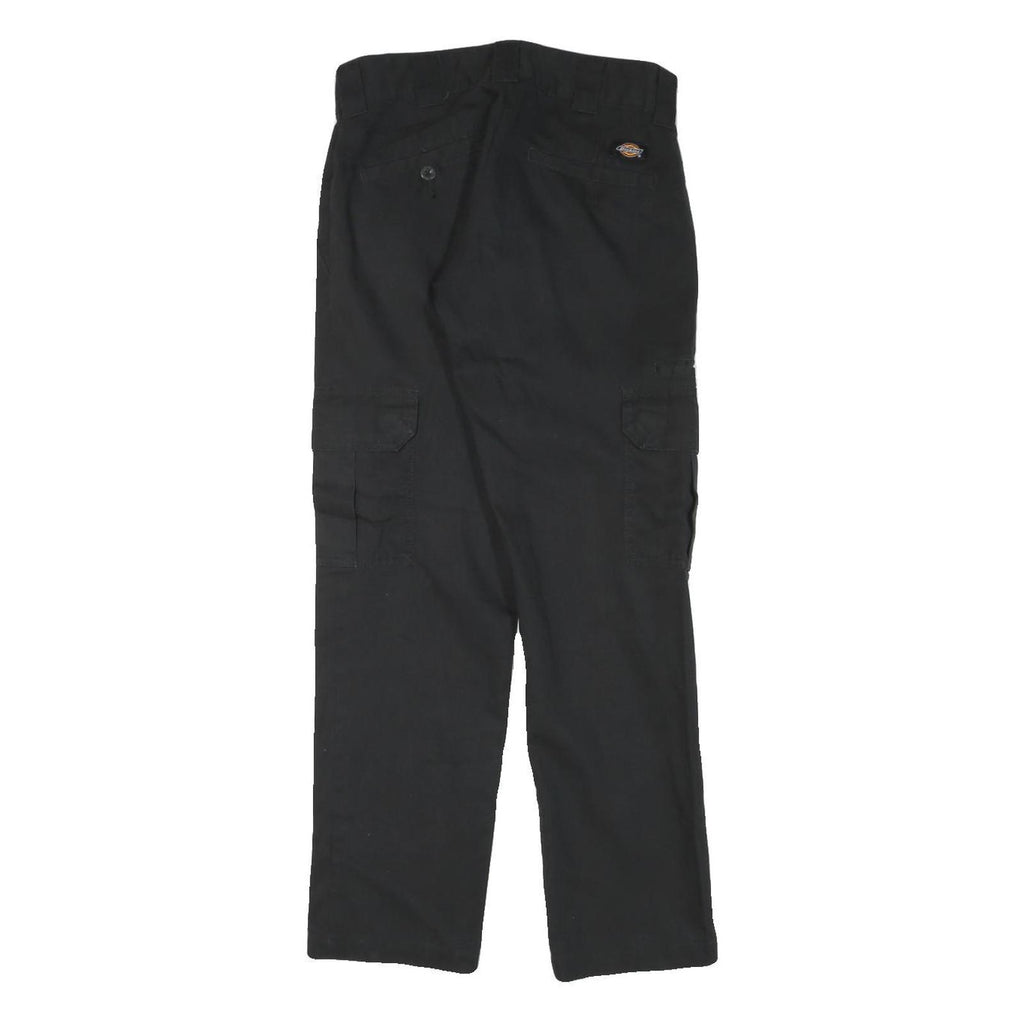 DICKIES Mens Black Regular Fit Straight Leg Trousers W27 L28 Workwear Durable