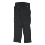 DICKIES Mens Black Regular Fit Straight Leg Trousers W27 L28 Workwear Durable