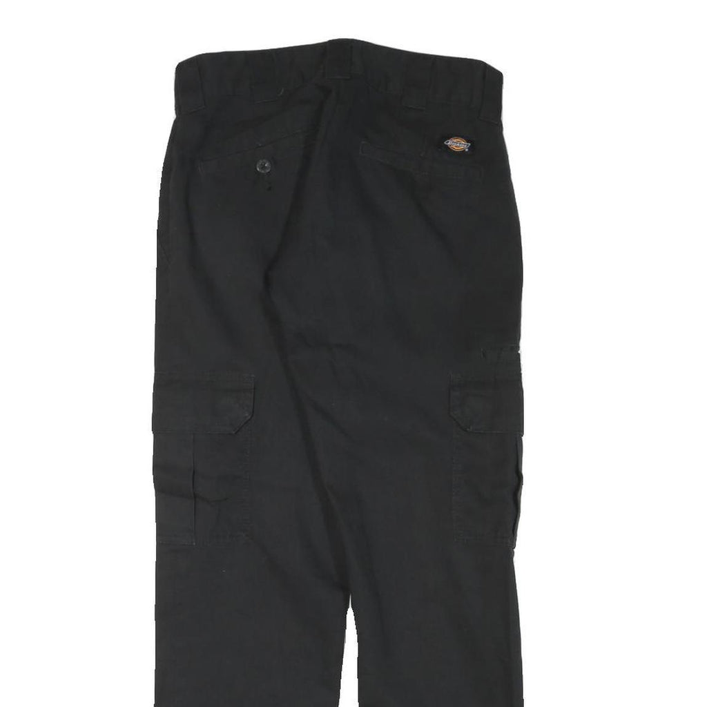 DICKIES Mens Black Regular Fit Straight Leg Trousers W27 L28 Workwear Durable