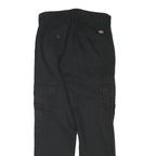 DICKIES Mens Black Regular Fit Straight Leg Trousers W27 L28 Workwear Durable