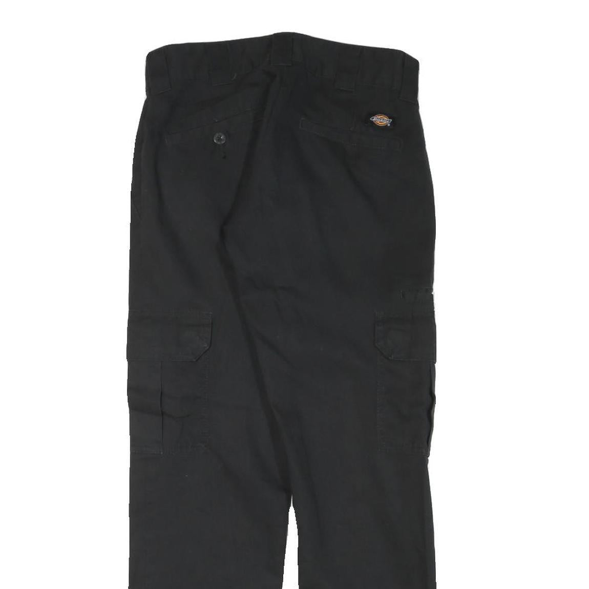 DICKIES Mens Black Regular Fit Straight Leg Trousers W27 L28 Workwear Durable