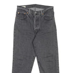 LEVI'S 501 BIG E Womens Jeans Black Regular Straight Denim Raw W28 L23 Vintage