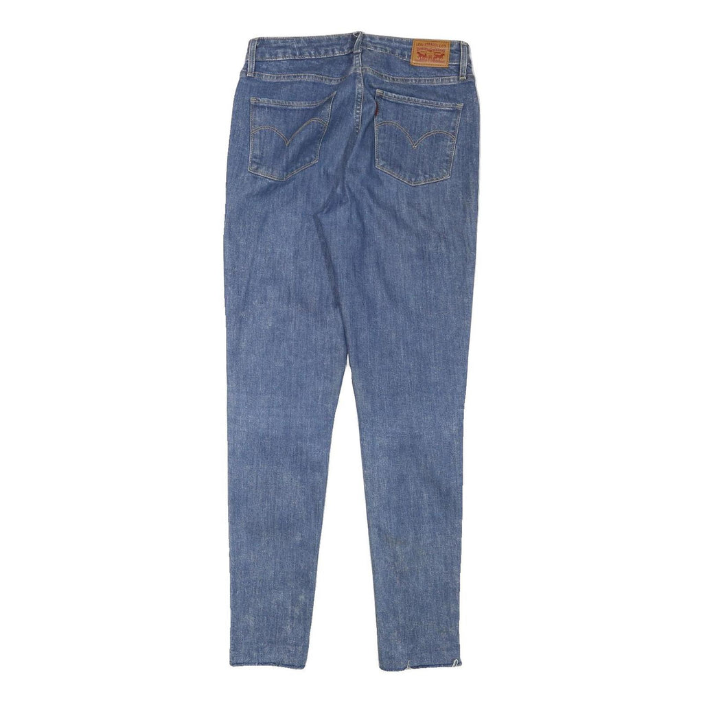 LEVI'S Womens Slim Blue Denim Jeans W29 L31 Cotton Blend Zip Skinny Fit
