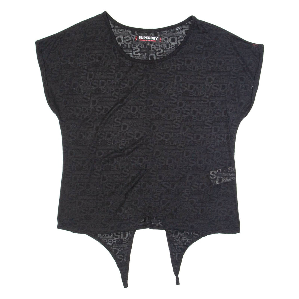 SUPERDRY Womens Oversized Top Black XS