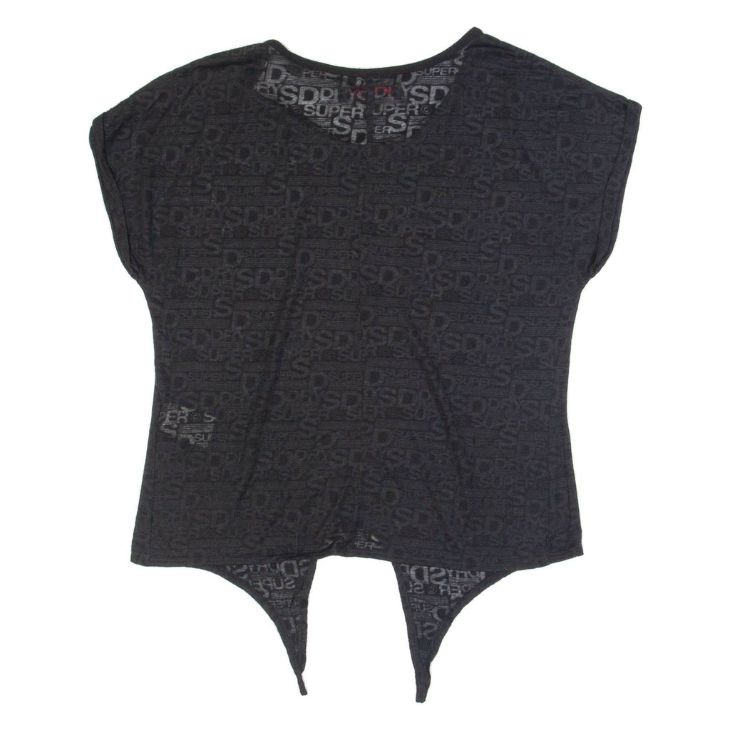 SUPERDRY Womens Oversized Top Black XS