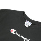 CHAMPION Boys Black Crew Neck XL Cotton Sweatshirt Logo Print Pullover