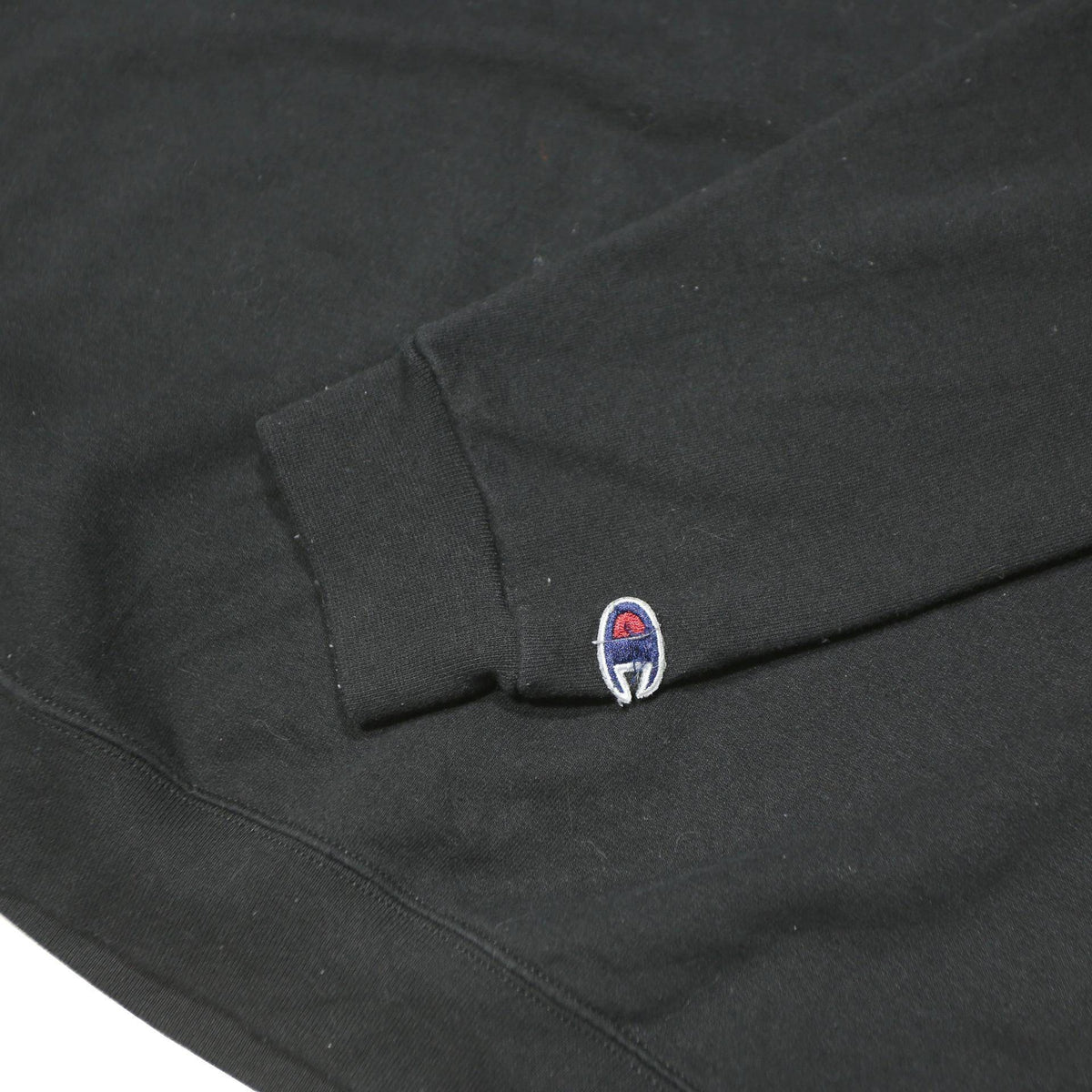 CHAMPION Boys Black Crew Neck XL Cotton Sweatshirt Logo Print Pullover