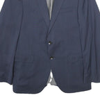 JOOP! Mens Blue Wool Blend Button Jacket M Classic Plain Formal Smart
