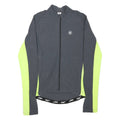 Mens Grey & Yellow Performance Jacket M Polyester Blend Zip Activewear Ktec