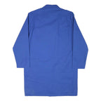 MARSUM Mens Blue Workwear Jacket L Cotton Blend Button Closure Plain Classic