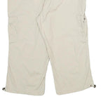 Womens Beige Cargo Shorts UK 16 W34 Cotton Blend Casual Utility Summer