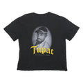 2PAC Womens Black Graphic T-Shirt L Short Sleeve Crew Neck Tupac California Love