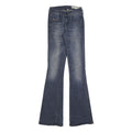 DIESEL Womens Blue Slim Flared Denim Medium Woven W23 L32 Stylish Jeans